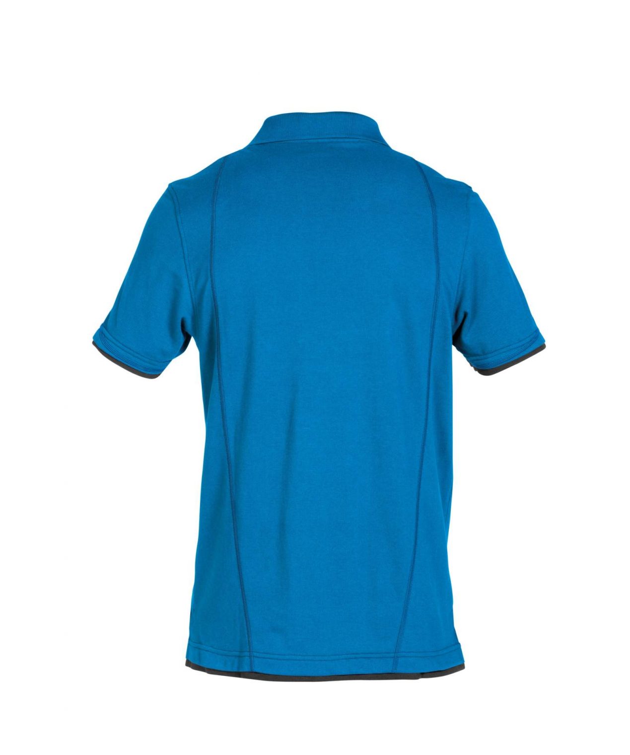 orbital polo shirt azure blue anthracite grey back
