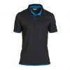 orbital polo shirt black azure blue front