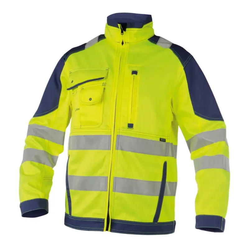 Dassy Orlando Warnschutz Arbeitsjacke neongelb nachtblau