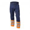 phoenix high visibility work trousers navy fluo orange front