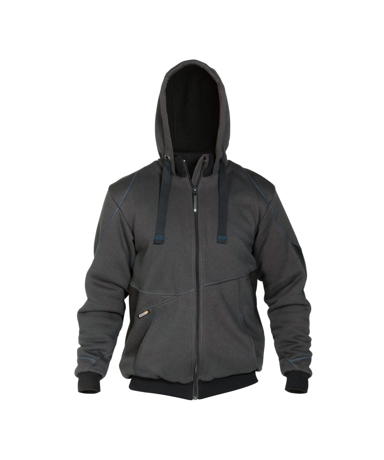 pulse sweatshirt jacket anthracite grey black detail 3