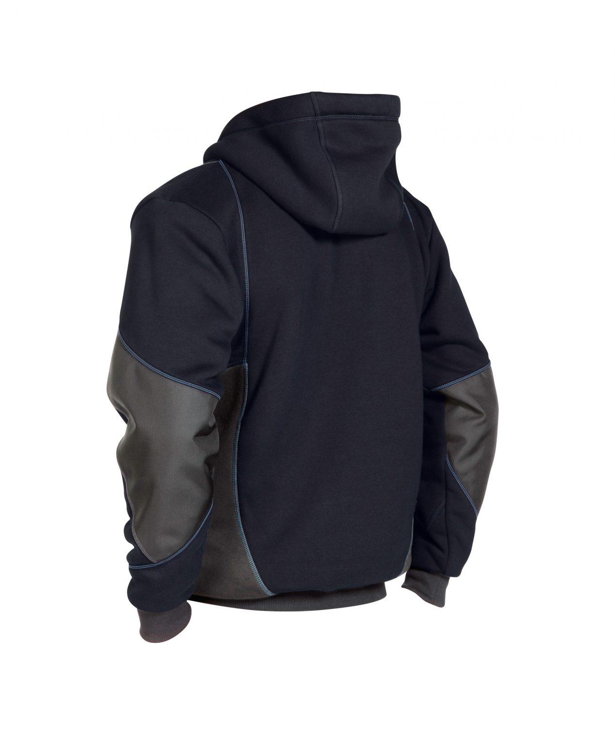 pulse sweatshirt jacket midnight blue anthracite grey detail 2