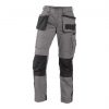 seattle women two tone trousers with holster pockets and knee pockets cement grey black front