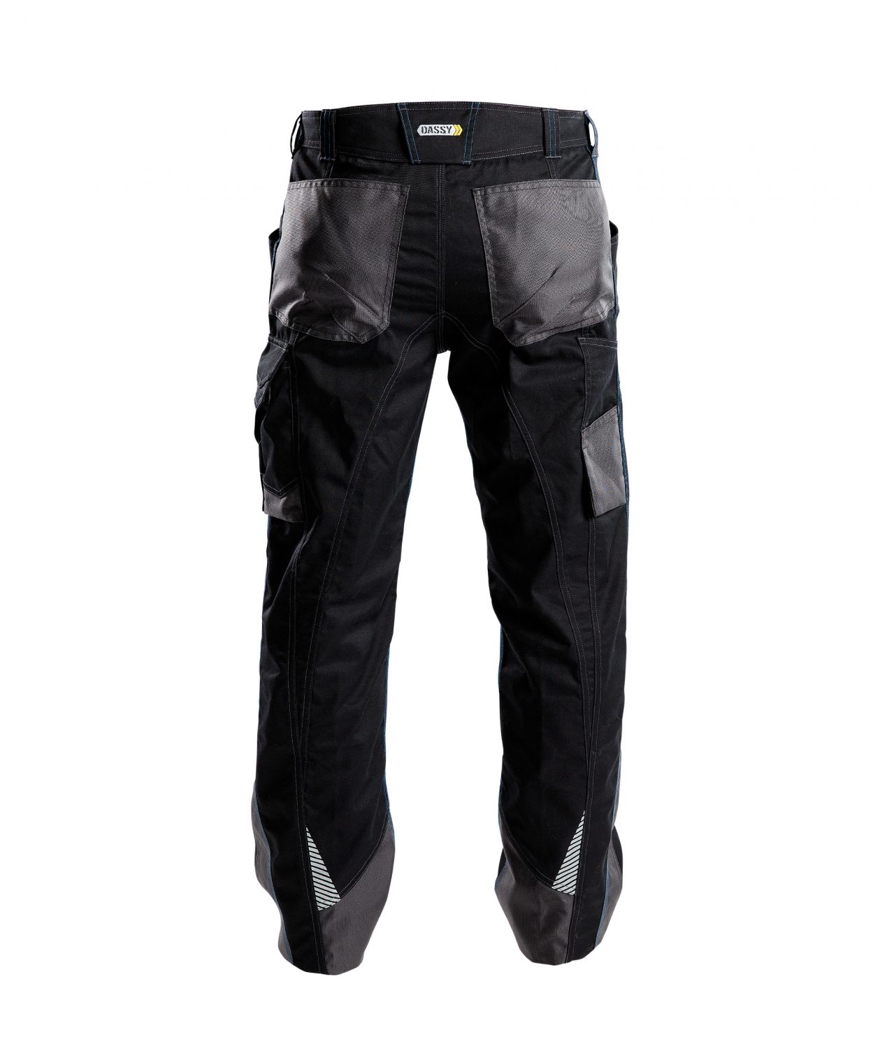 spectrum work trousers black anthracite grey back