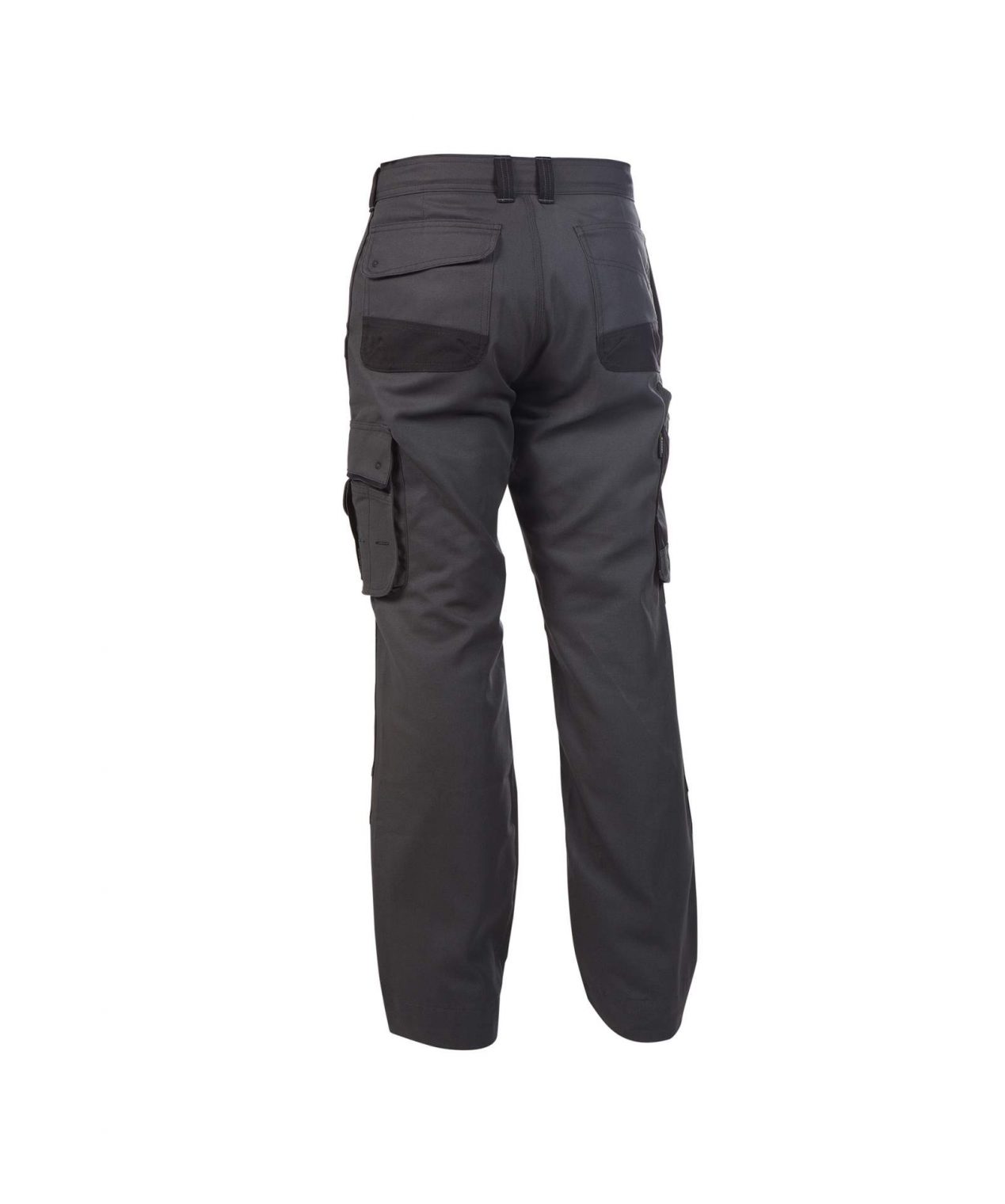 stark canvas work trousers anthracite grey black back