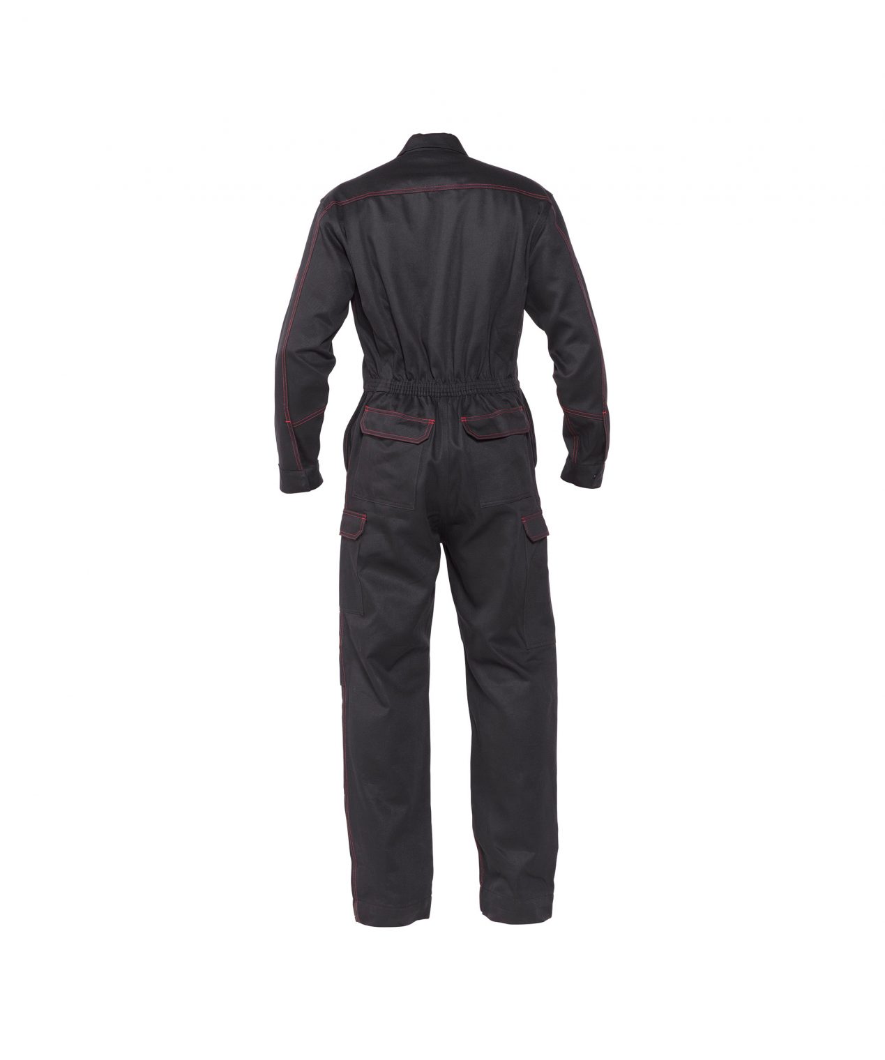 toronto flame retardant overall with knee pockets black back