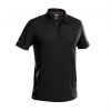 traxion polo shirt black front