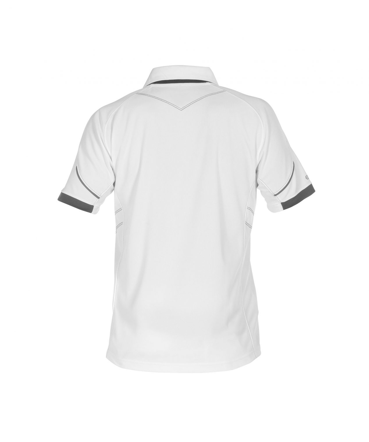 traxion polo shirt white anthracite grey back