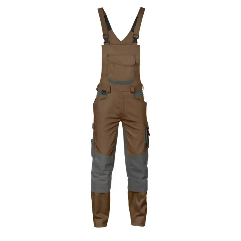 DASSY® TRONIX Herren Arbeitslatzhose mit Stretch und Kniepolstertaschen lehmbraun