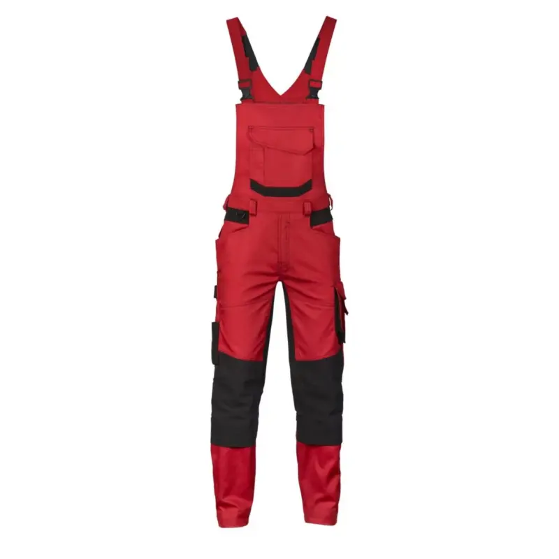 DASSY® TRONIX Herren Arbeitslatzhose mit Stretch und Kniepolstertaschen rot