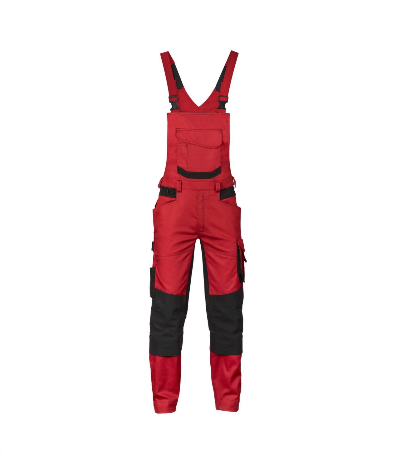 DASSY® TRONIX Herren Arbeitslatzhose mit Stretch und Kniepolstertaschen rot