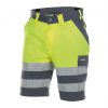 venna high visibility work shorts cement grey fluo yellow front
