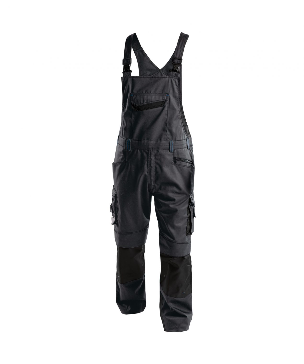 voltic brace overall with knee pockets anthracite grey black front